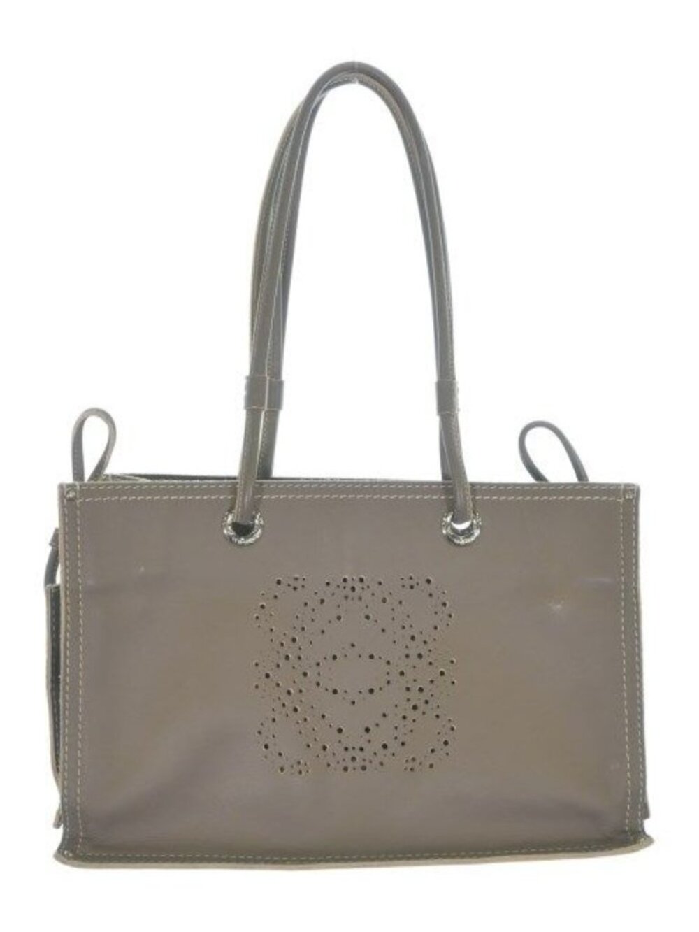 Loewe Anagram Leather Shopper Tote